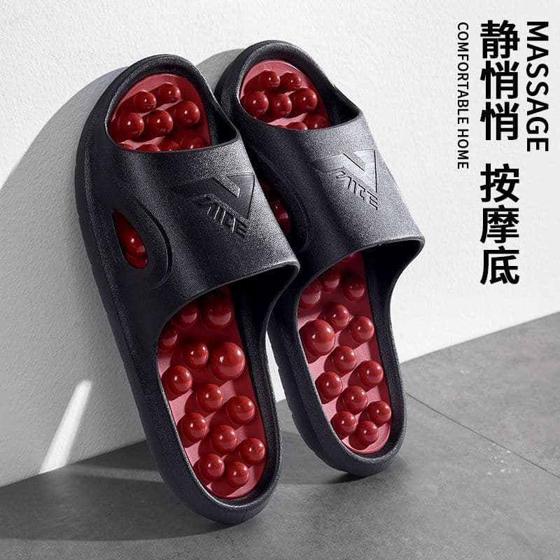 [Novo produto envio rápido] Novo estilo chinelos de massagem masculino verão casa interior antiderrapante casal doméstic