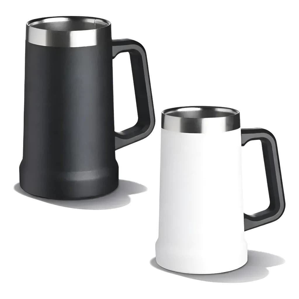 Caneca Térmica Inox 710 Ml Com Alça Cerveja Chopp Drinks