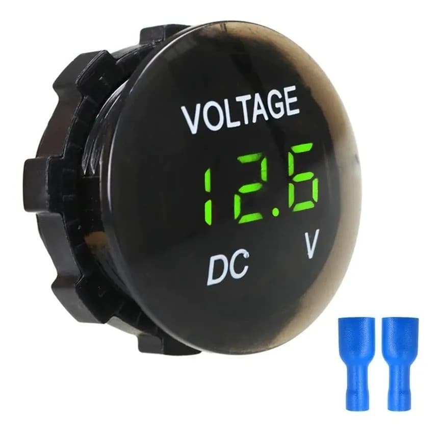 2x Voltímetro Digital 12V Automotivo Painel