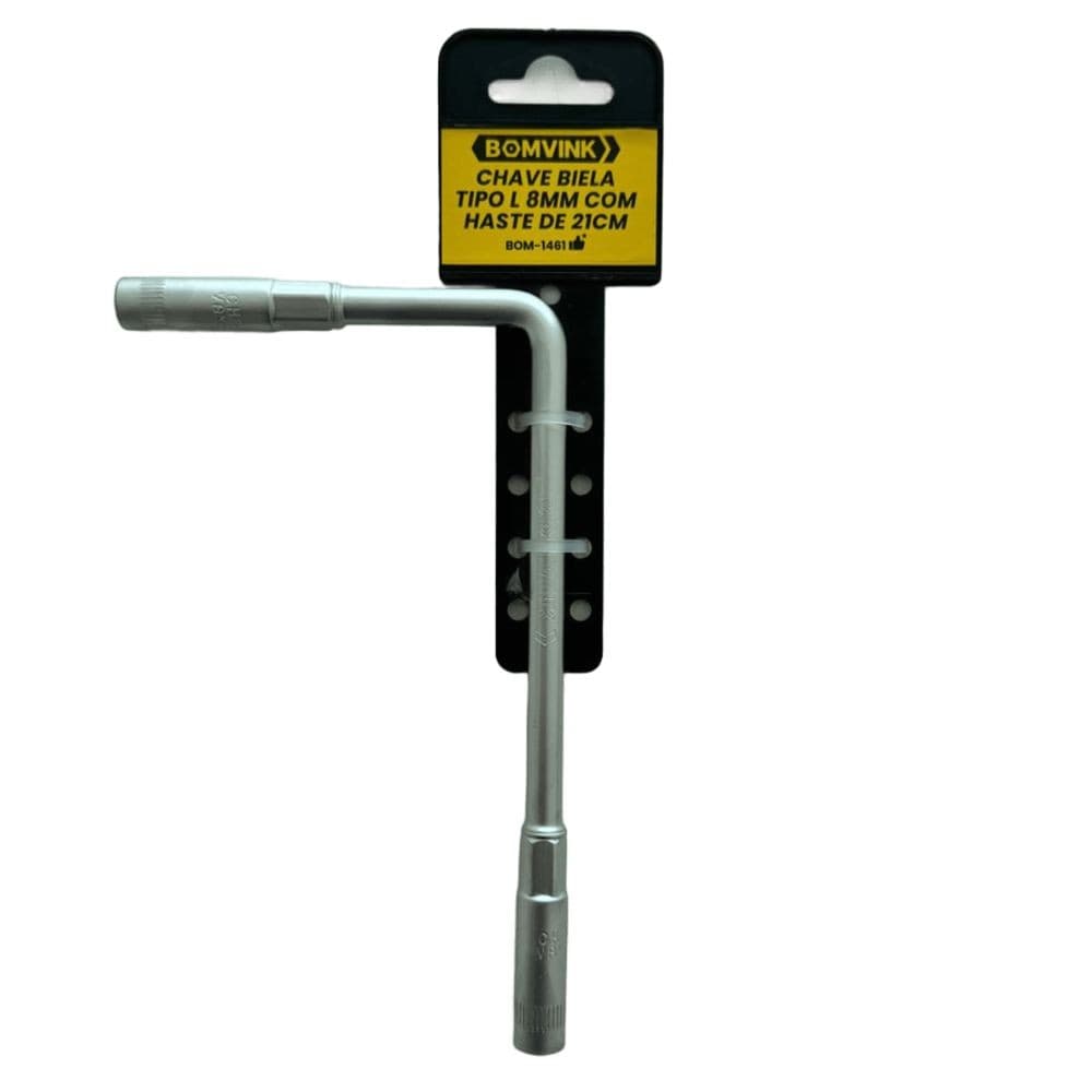 Chave Biela Tipo L De 8mm Profissional Sextavada Com 21Cm