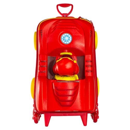 Mochila Escolar Menino Menina Mala Infantil Design 3d Homem De Ferro Rodinhas Resistente Viagem