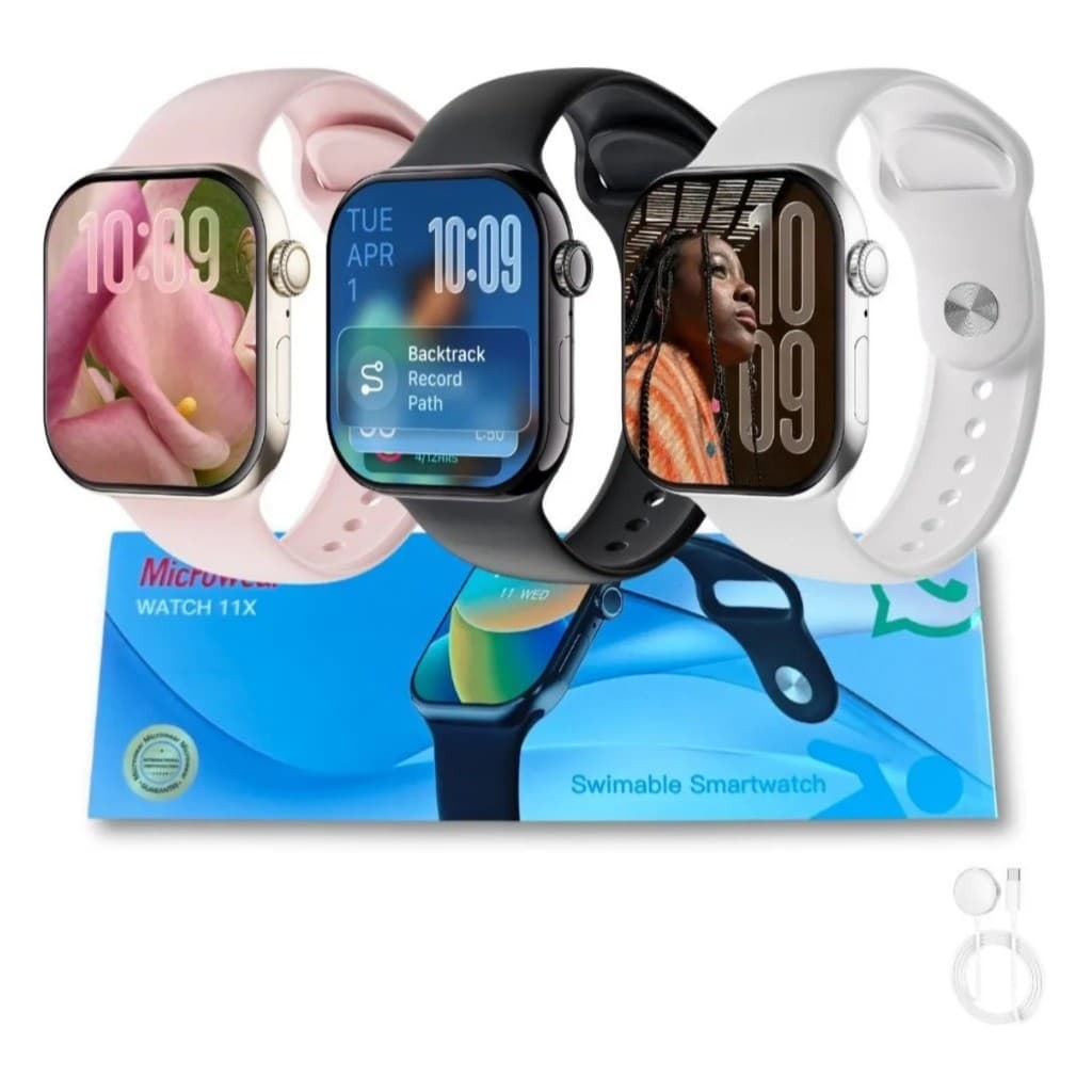 Relógio Smartwatch W11X 46mm Responde Whatsapp 1GB de memoria  Microwear Serie 11 + Brindes