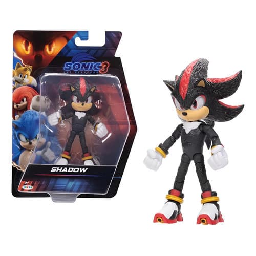Boneco Articulado Shadow Filme Sonic 3 De12cm Original Sunny