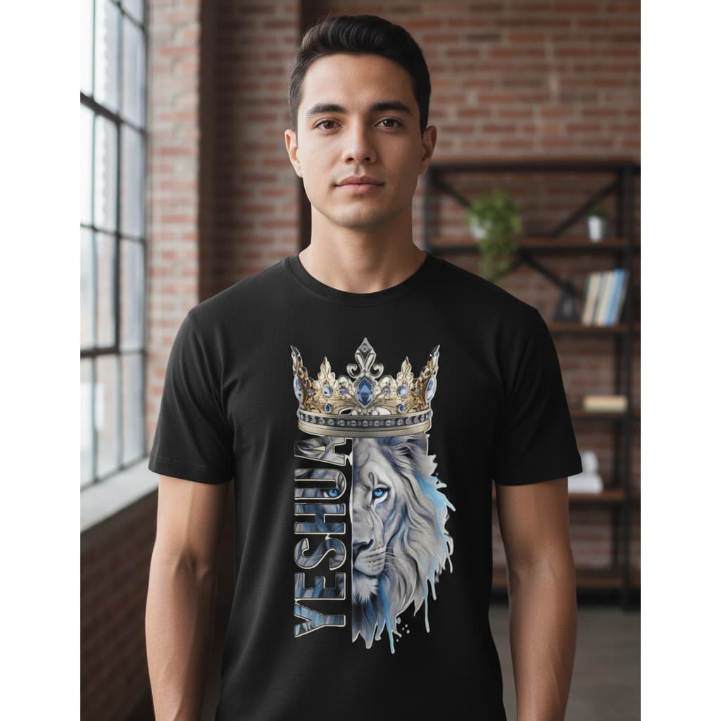 Camiseta Unissex Religiosa Leão Cristã