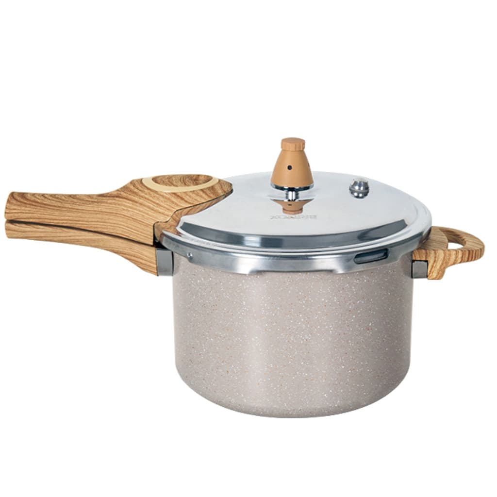 Panela de Pressão Indução Brinox Antiaderente Ceramic Life Pressure 4,2 Litros Areia