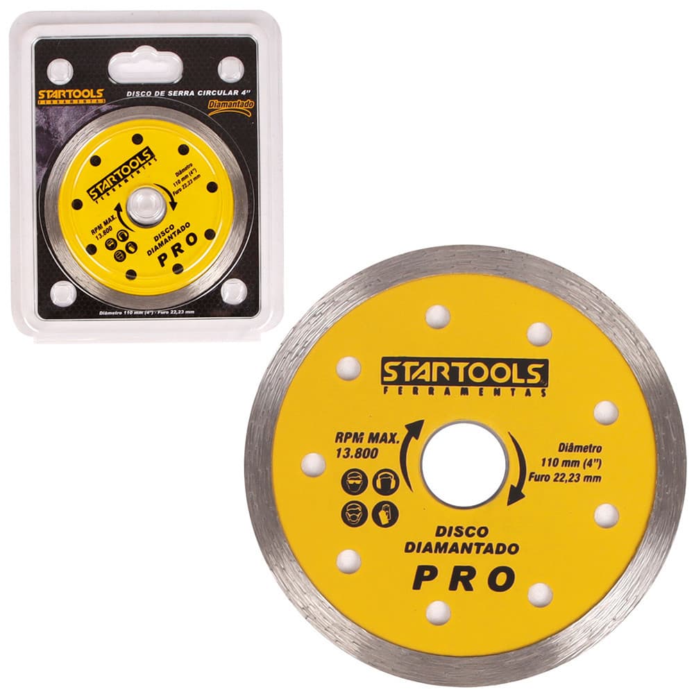 Ferramenta Disco de Serra Circular Diamantado 4'' Polegadas Startools