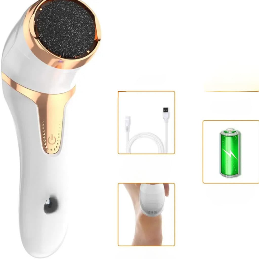 Motor elétrico para cuidados com os pés, ótimo para eliminar calos e fissuras.