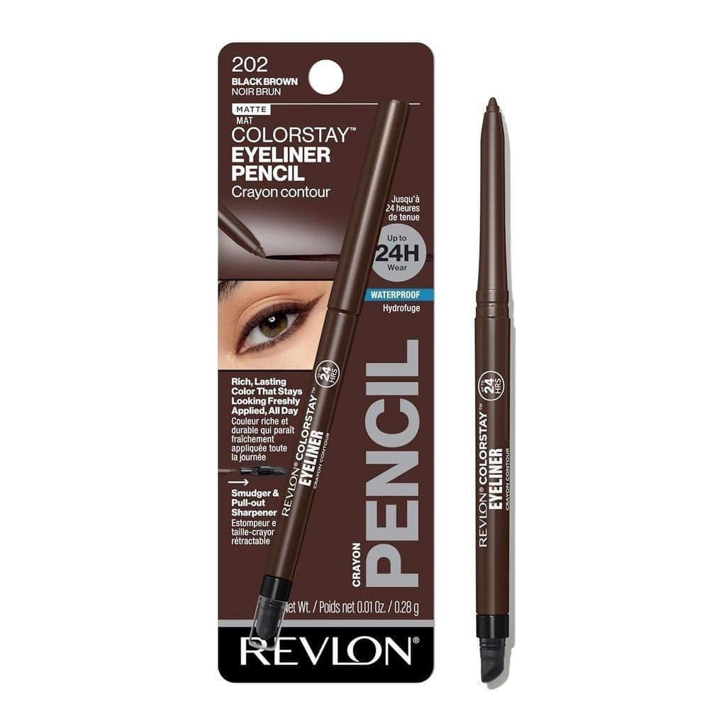 Revlon ColorStay Delineador à Prova d'Água, à prova de borrões, vem com um apontador embutido, 202 P FK2K