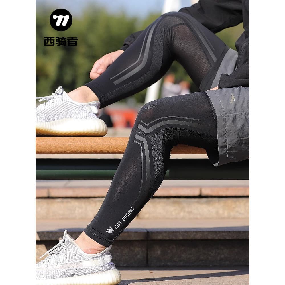 Western Rider protetor solar de seda gelo capa de perna ciclismo capa de perna outono inverno esportes ao ar livre basqu