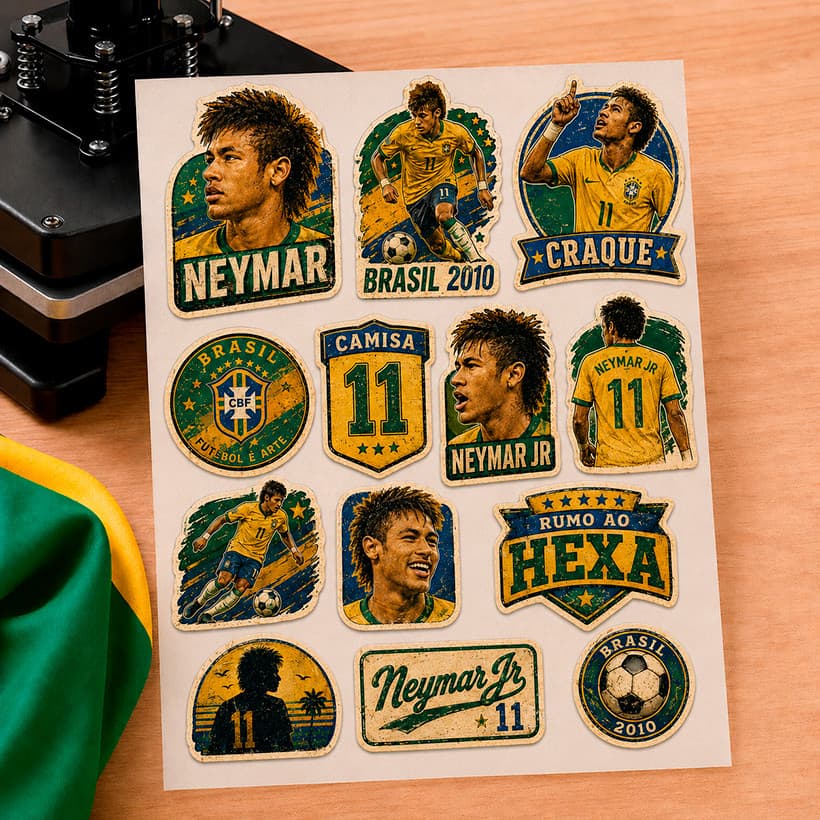 Trmoclante DTF facil de aplicar Copa do Mundo 2026 Roupas e tecidos.