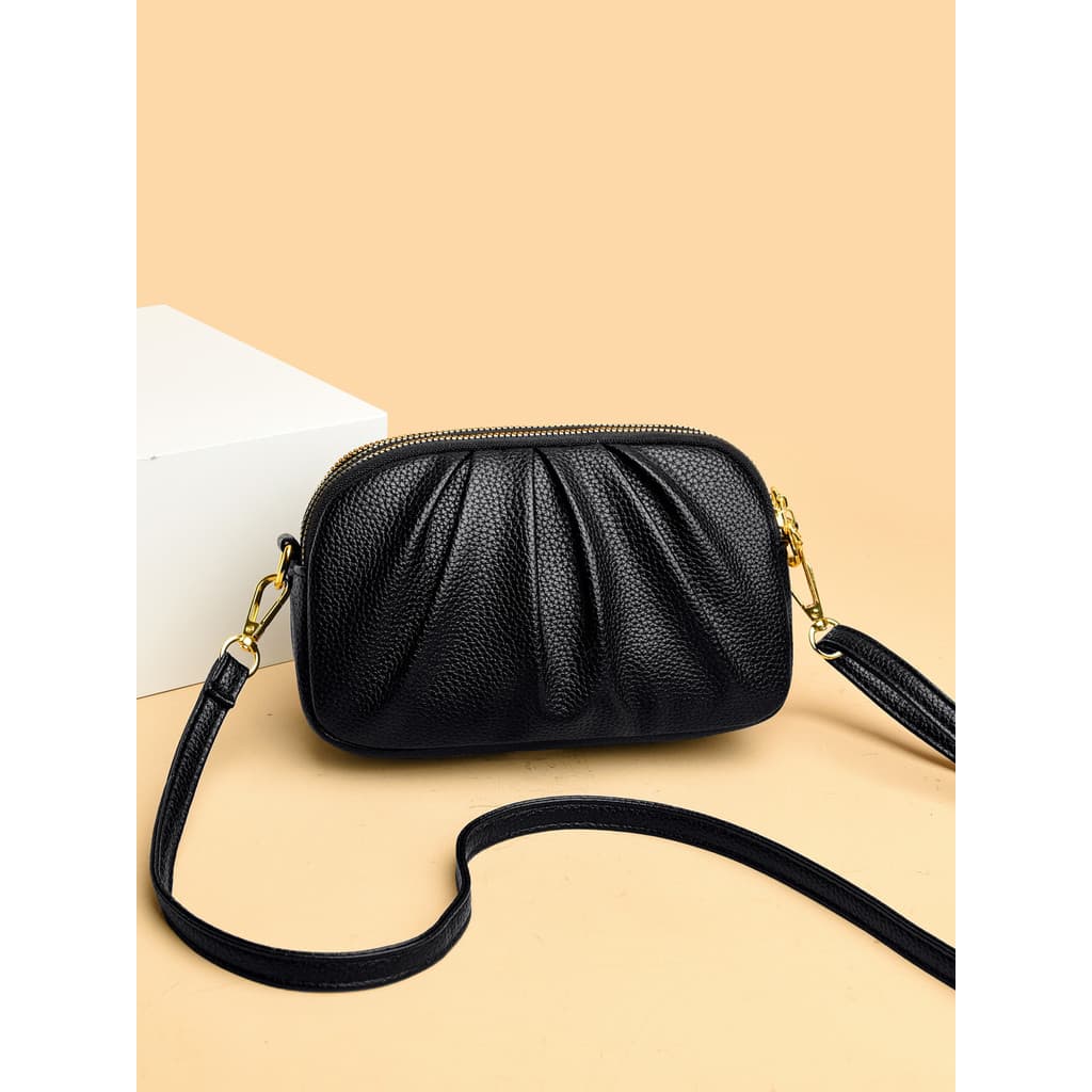 Robo coelho 2026 novo estilo bolsa feminina moda Multi-compartimento saco do mensageiro de um ombro All-Match couro maci