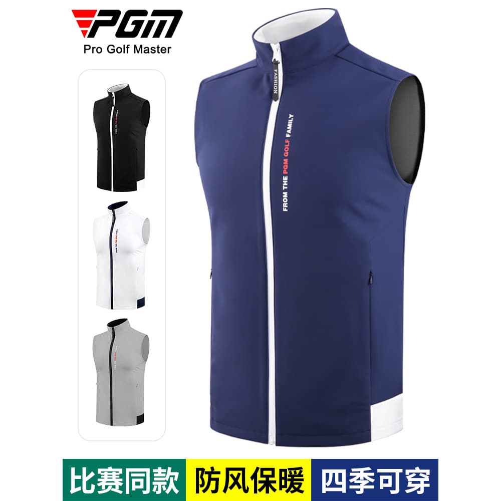 PGM forro de lã engrossado colete de golfe jaqueta esportiva masculina à prova de vento colete térmico roupas masculinas