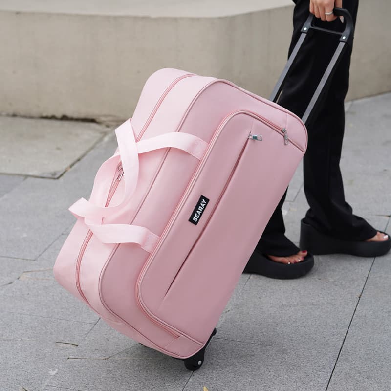 Saco de viagem simples de grande capacidade estudante escola trole saco de embarque portátil viagem de negócios leve sac