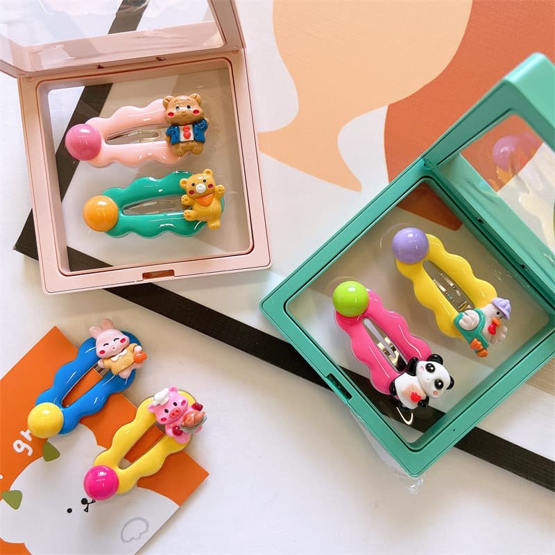 Bonito Super bonito crianças hairpin dos desenhos animados Animal menina testa franja clipe quebrado hairpin Headdress b