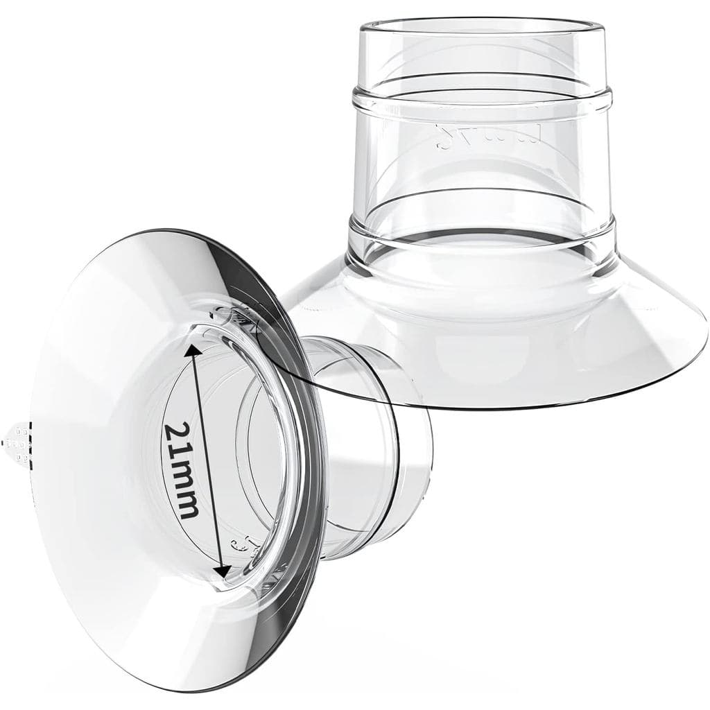 2 Peças de Anéis de Silicone para Flange de 21MM, Compatíveis com Momcozy/Spectra/Medela/eufy/Elvie/Lansinoh/MomMed/Paru