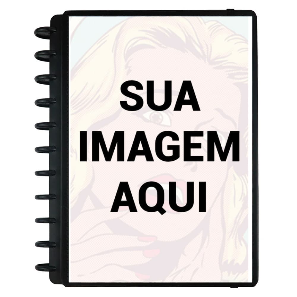 Caderno de Disco Inteligente – Capa Personalizada com Sua Foto ou Imagem – Caderno Escolar Capa Dura