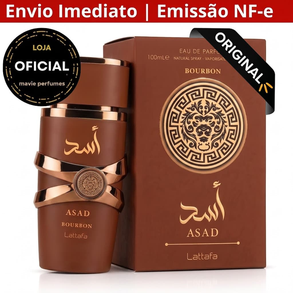 🔥Frete Grátis Perfume Lattafa - Asad Bourbon - Eau de Parfum - 100ml