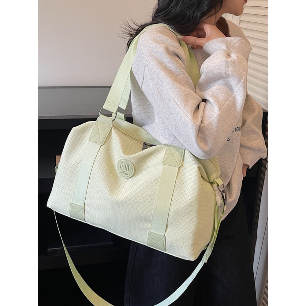 2026 Primavera Verão Contraste Cor Bolsa de Viagem Feminina Leve Bolsa Cruzada Masculina Viagem de Curta Distância Bolsa
