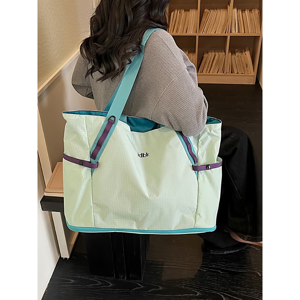 Japonês preguiçoso sensação solta bolsa de viagem feminina grande capacidade impermeável sacola de curta distância All-M