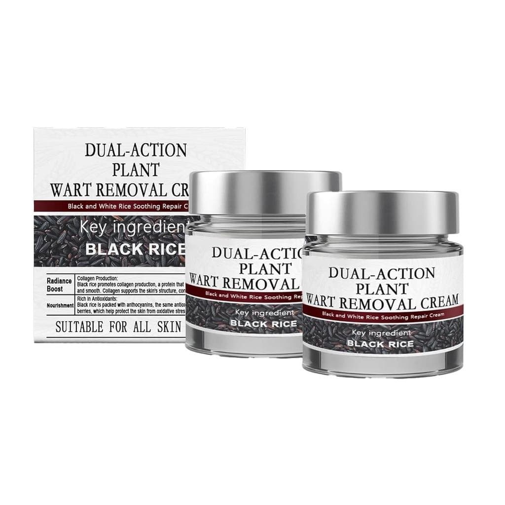 Creme Renovador de Dupla Ação KeraErase, Creme Calmante e Reparador de Arroz Preto e Branco, Essência Corporal Natural a