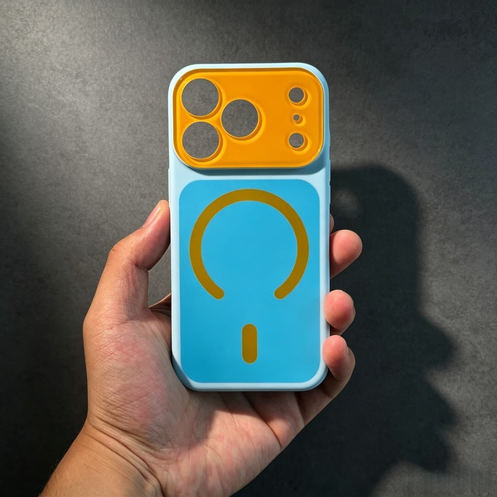 Magsafe Capa Para Celular Colorida Com Estilo Color-Block Para iPhone 11 12 13 14 15 16 17 Pro Max À Prova de Impacto