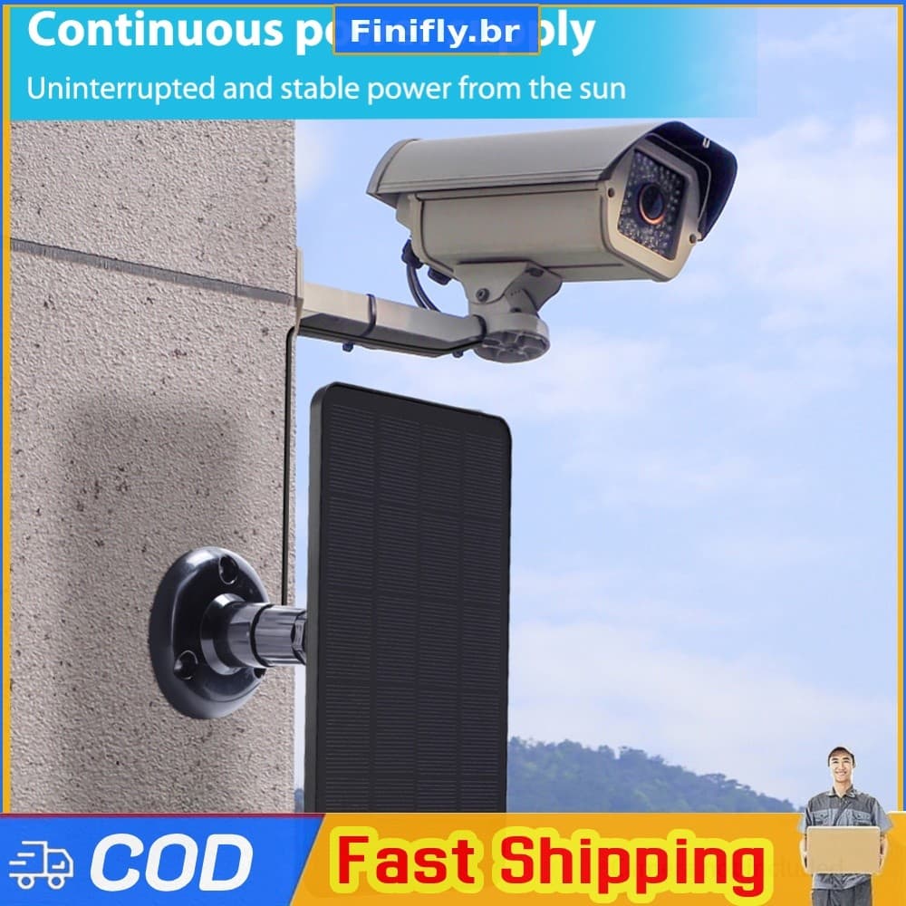 Carregador De Câmera IP 10W 5V 2 Em 1 Carregamento IP65 Fonte De Alimentação À Prova D'água Monocristalino De Alta Efici