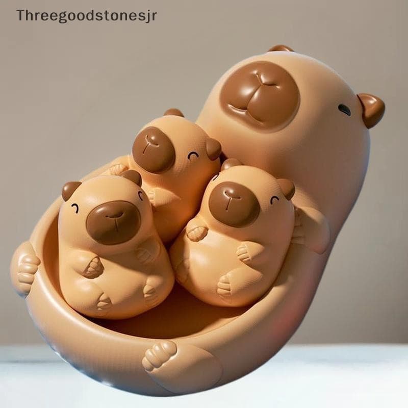 TGS 1 Conjunto Criança-Mãe Animal Selo Banheira Brinquedo Flutuante Interativo Água Jogar Capivara Para Chuveiro Piscina