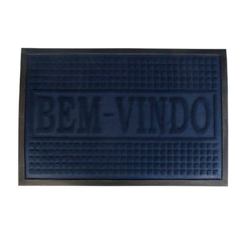 Tapete Entrada Borracha Antiderrapante Decorativo Resistente 40x60cm