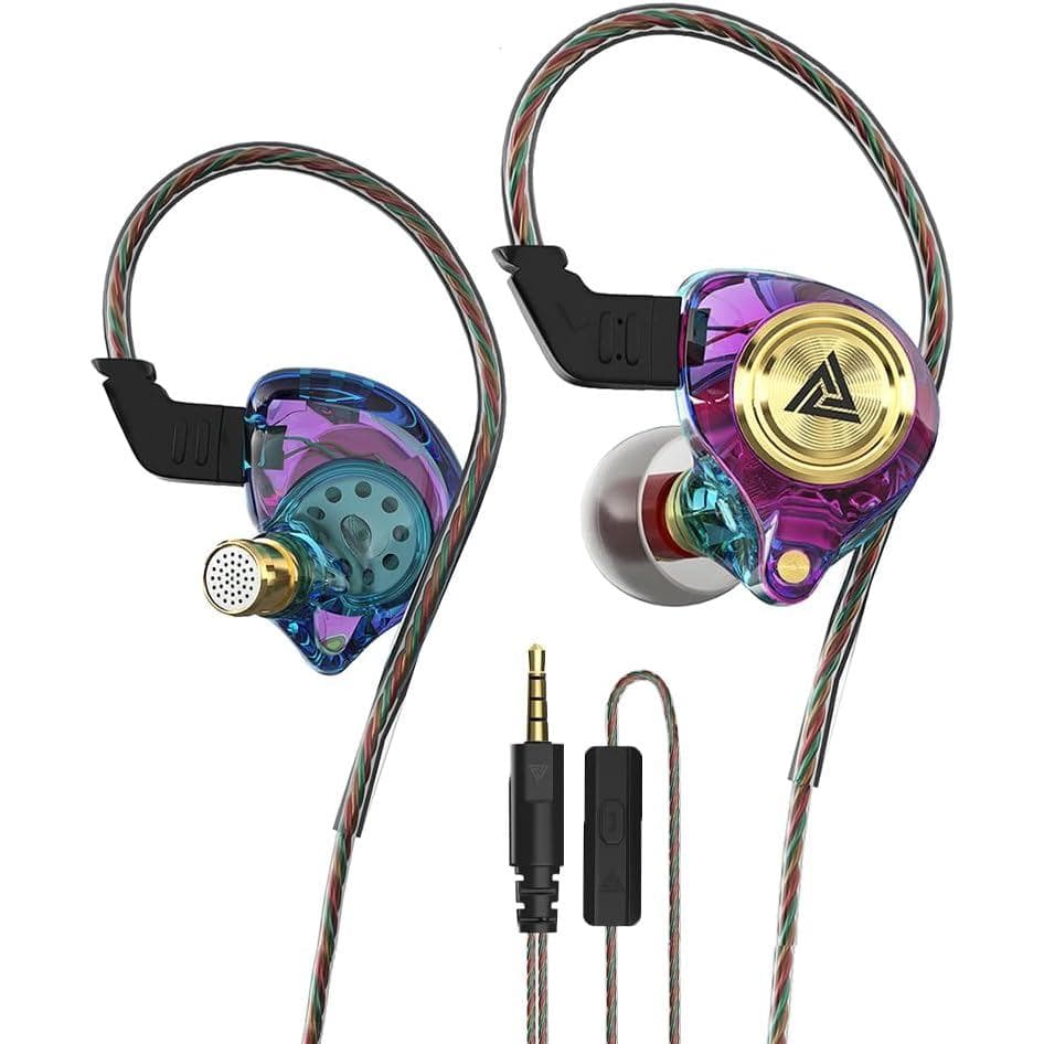 Fones de Ouvido com Fio para Jogos, Monitores Intra-auriculares Ak3file, Fones de Ouvido com Fio com Som de Graves Profu