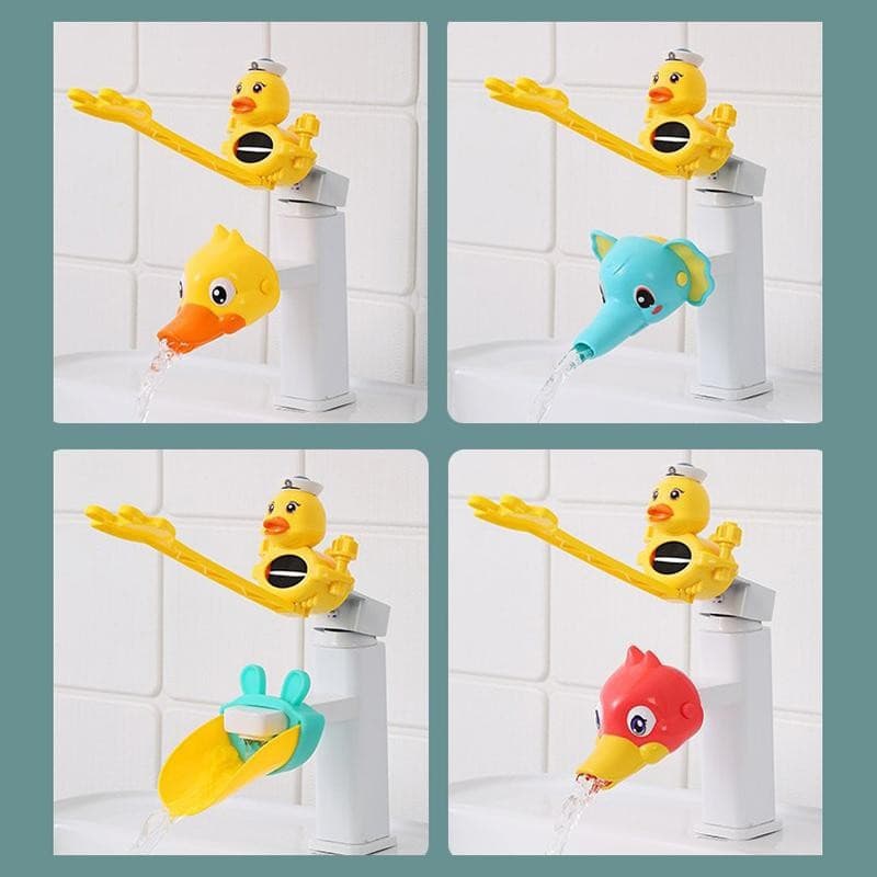 RoadGold Pato Dos Desenhos Animados Cozinha Dispositivo Conveniente Para Bebê Extensor De Torneira De Lavagem Crianças L