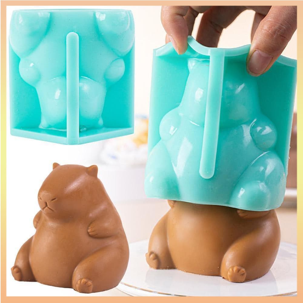 Bonito Capivara Molde De Silicone Geléia Pudim Bolo Casa Acessórios Cozimento DIY Aromaterapia Sabão Vela