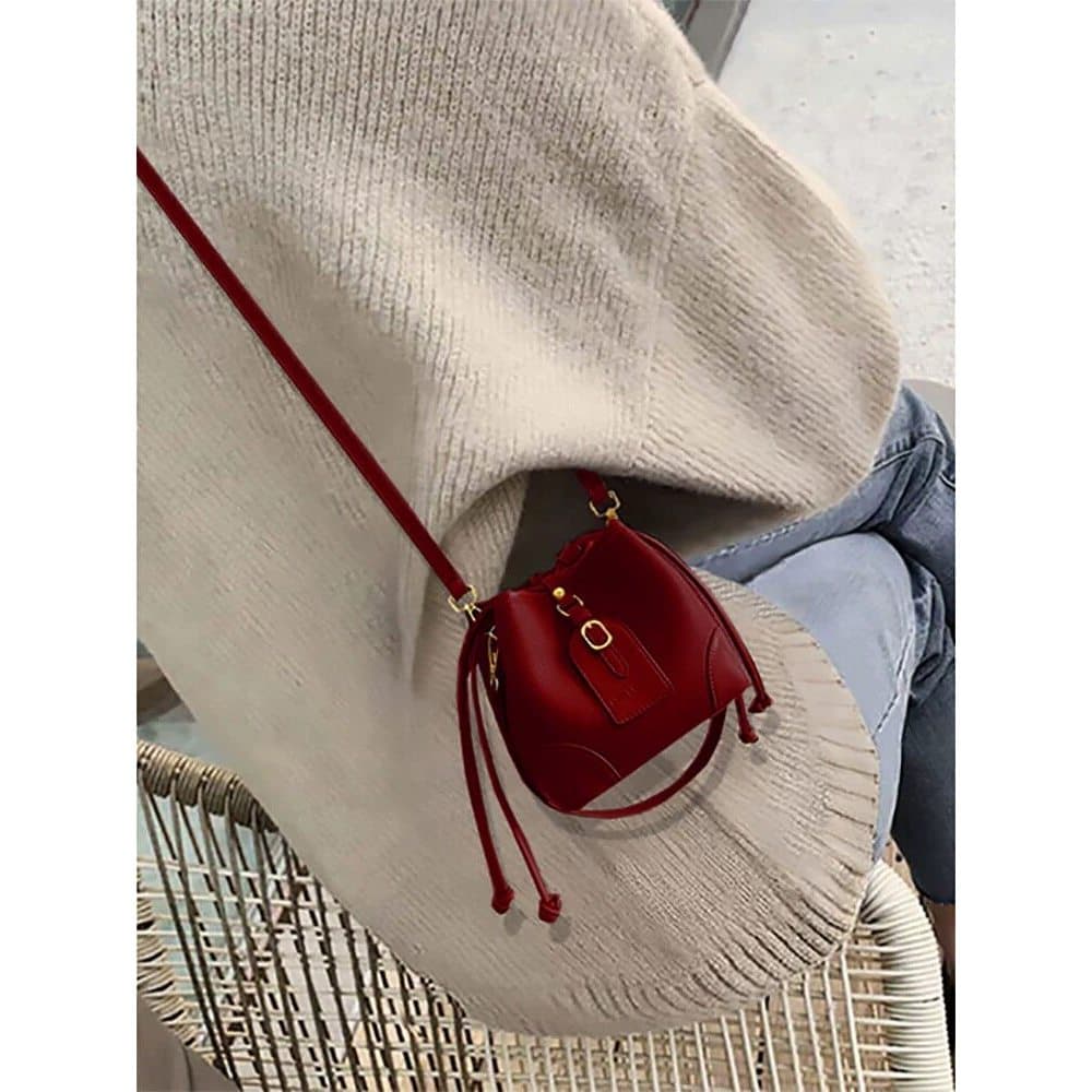 bolsa transversal feminino bolsa feminina Bolsa pequena vermelha Popular deste ano, feminina 2026, novo estilo, Design d