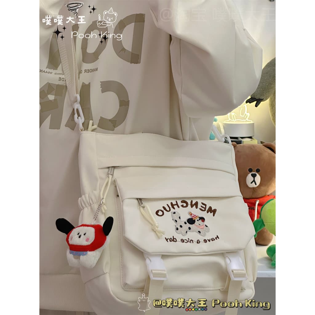 Bonito estilo Preppy saco feminino ins japonês All-Match menina Casual de um ombro saco do mensageiro estudante classe T