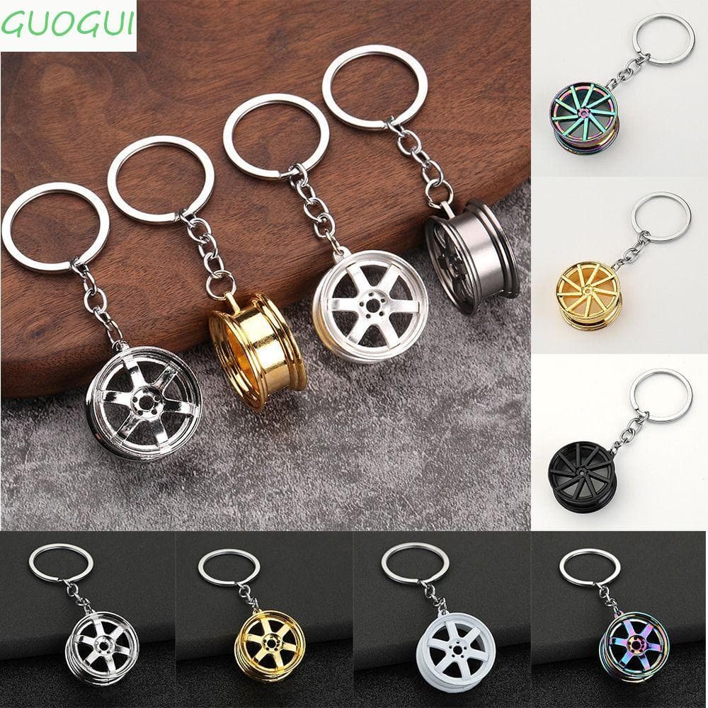 Porta-Chaves De Aro De Pneu GUOGUI , Chaveiro De Liga INS Para Roda De Carro Cubo De Personalidade Mini Diário