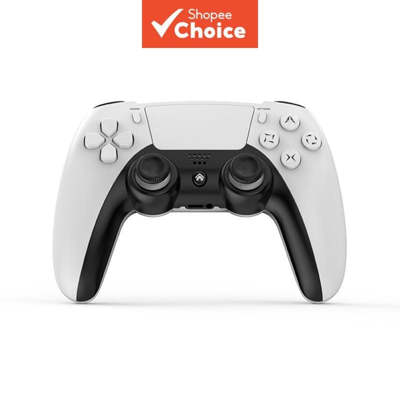 Gamepad sem fio para PS4 – Controle ergonômico para PS4 Slim/P4 Pro/plataforma Steam, Windows 10, PC e joystick