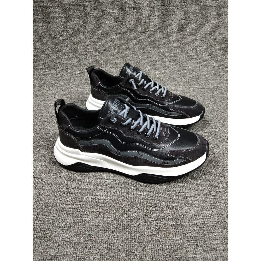 Sapatos masculinos de couro de primeira camada 2026 primavera novo estilo juventude outono tendência All-Match respiráve