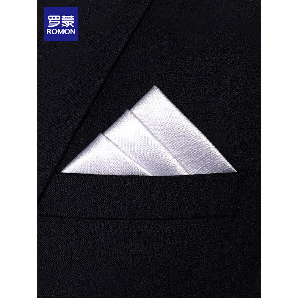 Romon bolso quadrado terno masculino lenço branco lenço quadrado terno lenço de seda saco cachecol casamento bolso decor