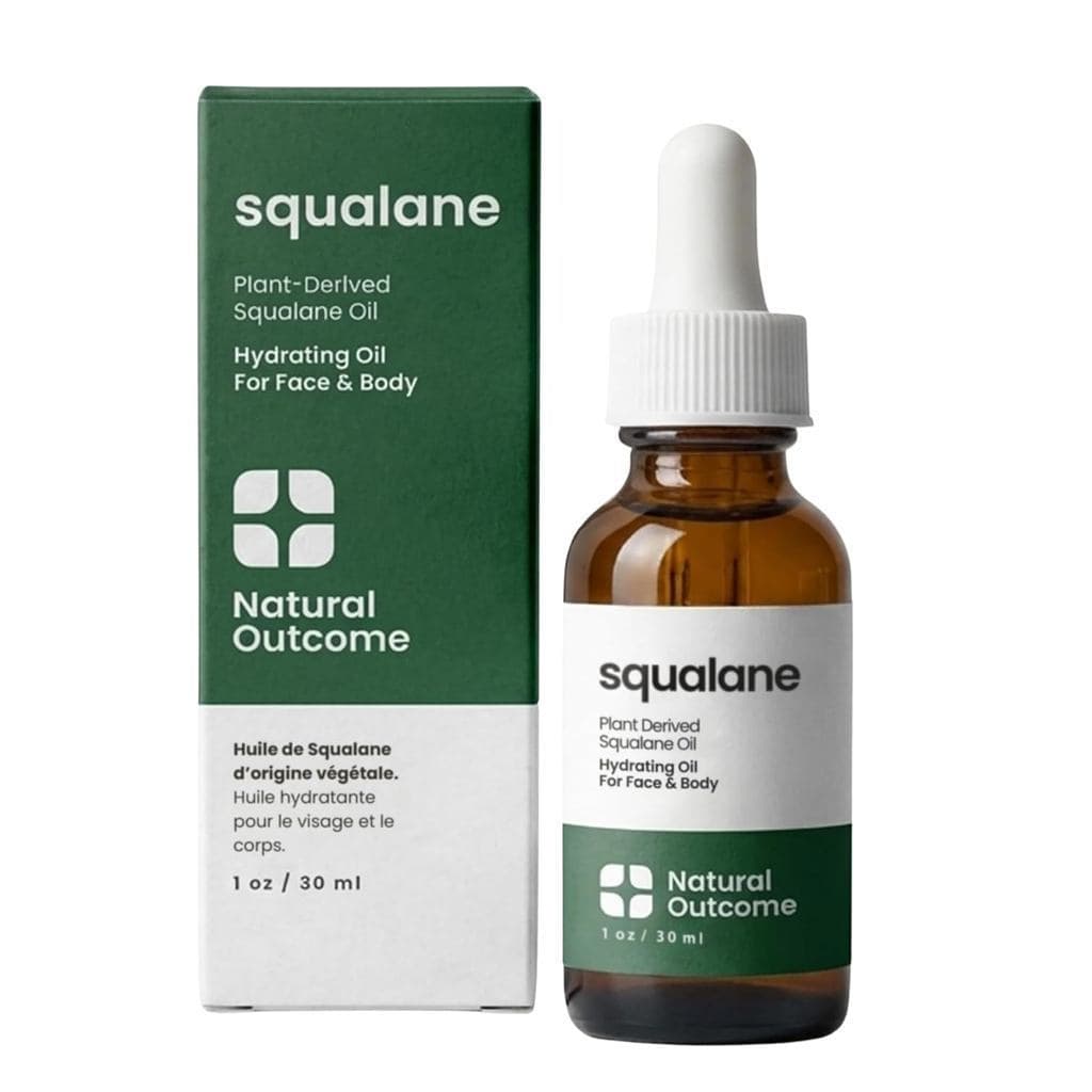 Óleo de Esqualano Puro 100% Derivado de Plantas para Rosto, Corpo, Cabelo e Lábios. Óleo Hidratante Leve que Firma, Redu