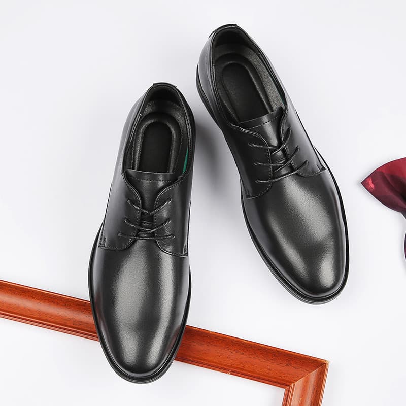 2026 novo estilo verão sola macia negócios sapatos de couro casuais homens dedo do pé redondo roupa Formal sapatos de ca