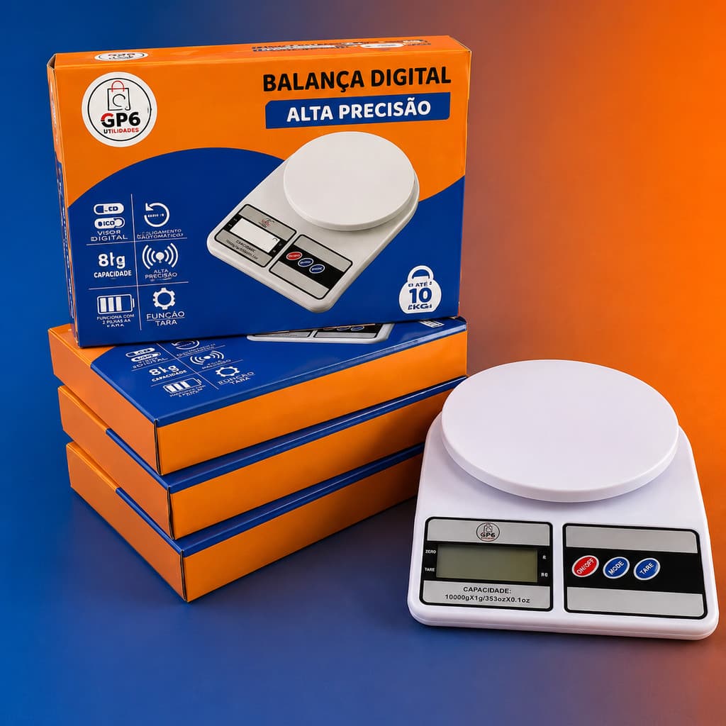 Balança Digital Eletrônica de Alta Precisão 10kg