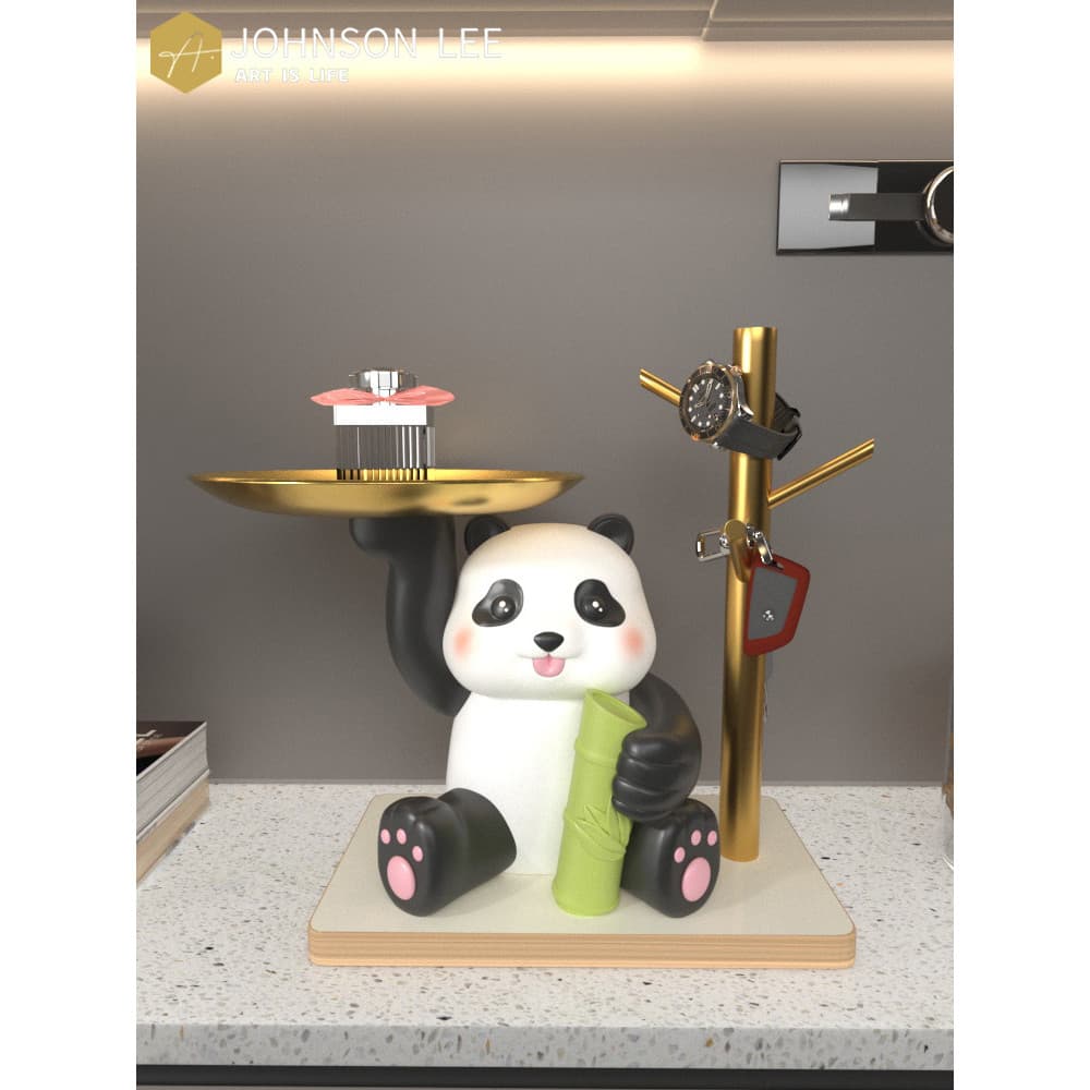 Panda chave de armazenamento entrada decorações para casa entrada porta sala estar sapato armário Housewarming novos pre