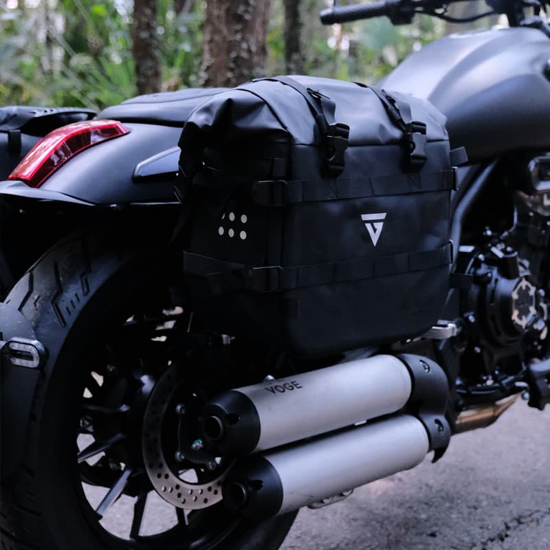 Cu525 saco lateral à prova dwaterproof água liberação rápida motocicleta saco encosto modificado Retro à prova dwaterpro