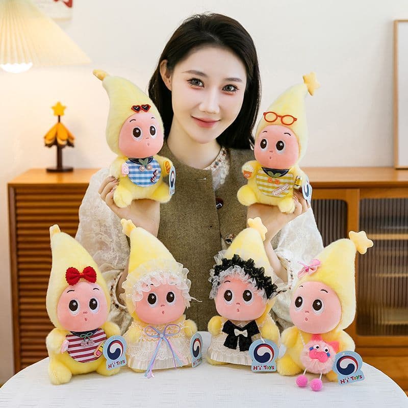 Bonito Starman brinquedo de pelúcia boneca menina acompanhando reconfortante boneca de pelúcia crianças presentes de dor