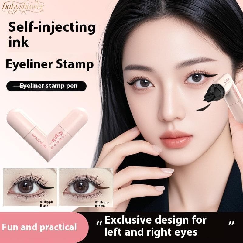 Babyshow Cabeça Dupla Rotativa Delineador Selo Integrado Contorno Preciso Sinete De Longa Duração Caneta Líquida Cosméti