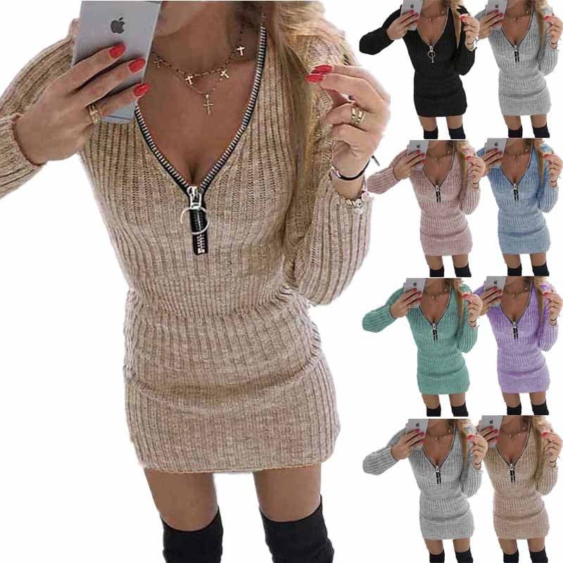 2026 outono inverno independente em pé Cross-Border comércio exterior roupas femininas zíper estreito @-