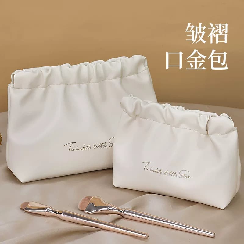 Bolsa para batom, bolsa de armazenamento de cosméticos, bolsa de armazenamento com fechamento automático por mola, bolsa