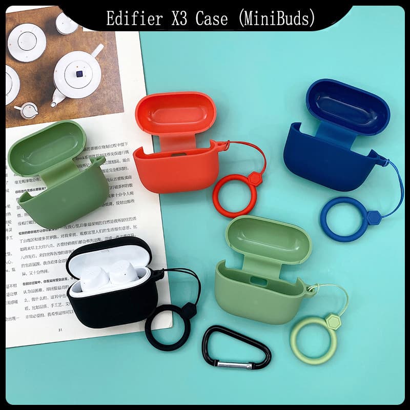 Capa Protetora para Fone de Ouvido Bluetooth Sem Fio Edifier X3/Case Protetora Flexível Anti-Queda IHJT