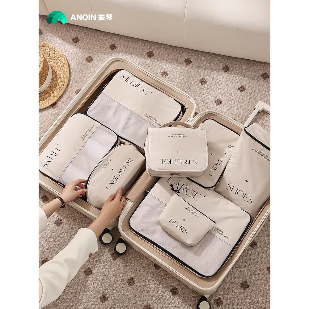 Anqin saco de armazenamento de viagem viagem de negócios organizador de bagagem saco de armazenamento de roupas roupa in