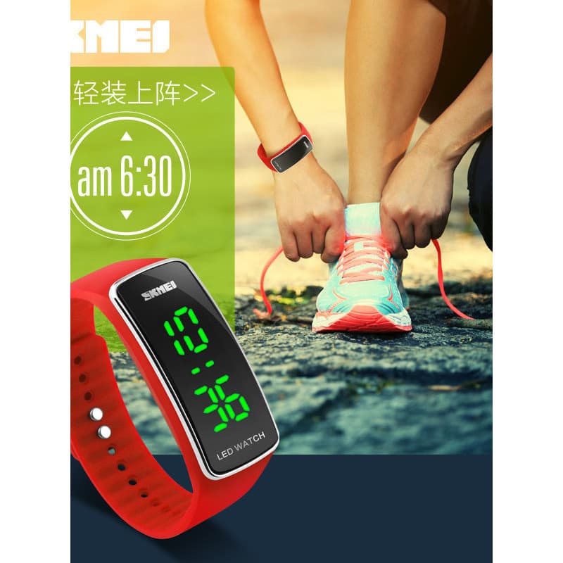 Pulseira relógio à prova dwaterproof água na moda relógio masculino LED masculino feminino estudante único relógio de pu