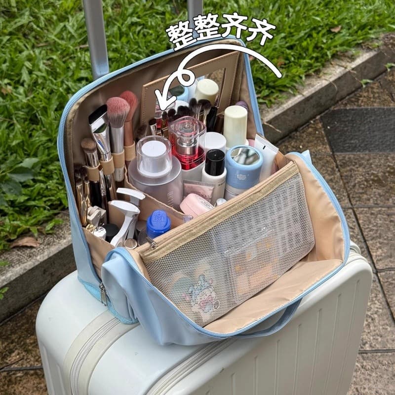 Pode cobrir o carrinho Xiaohongshu mesmo estilo tridimensional lápis caso saco cosmético Extra grande capacidade